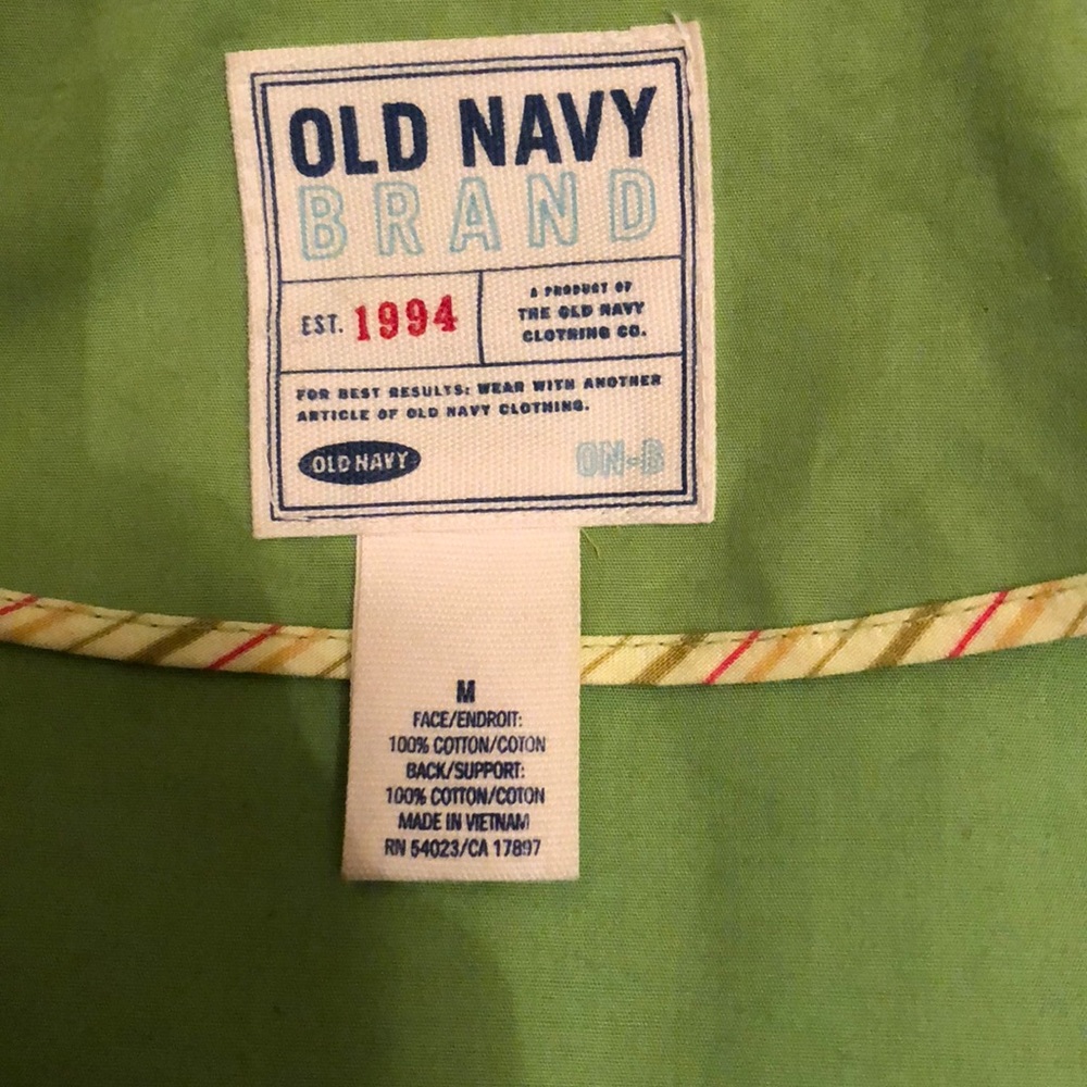 Old Navy Lime Green Single-Breasted Trench Coat - Picture 5 of 8